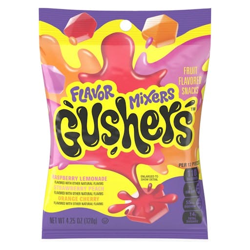 Is it Low FODMAP? Fruit Gushers Fruit Flavored Snacks, Flavor Mixers