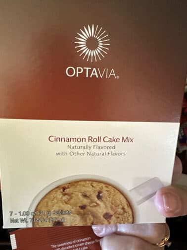 Optavia Cinnamon Roll Cake Mix 7 Sachets