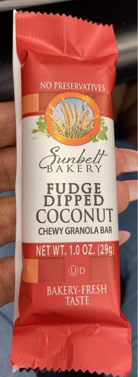 Sunbelt Bakery Fudge Dipped Coconut Chewy Granola Bar