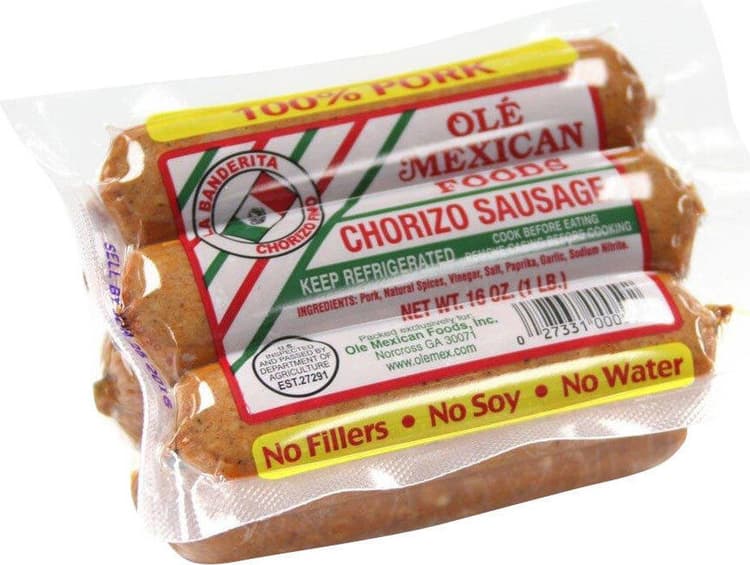 Ole Mexican Foods Chorizo Sausage, Pork