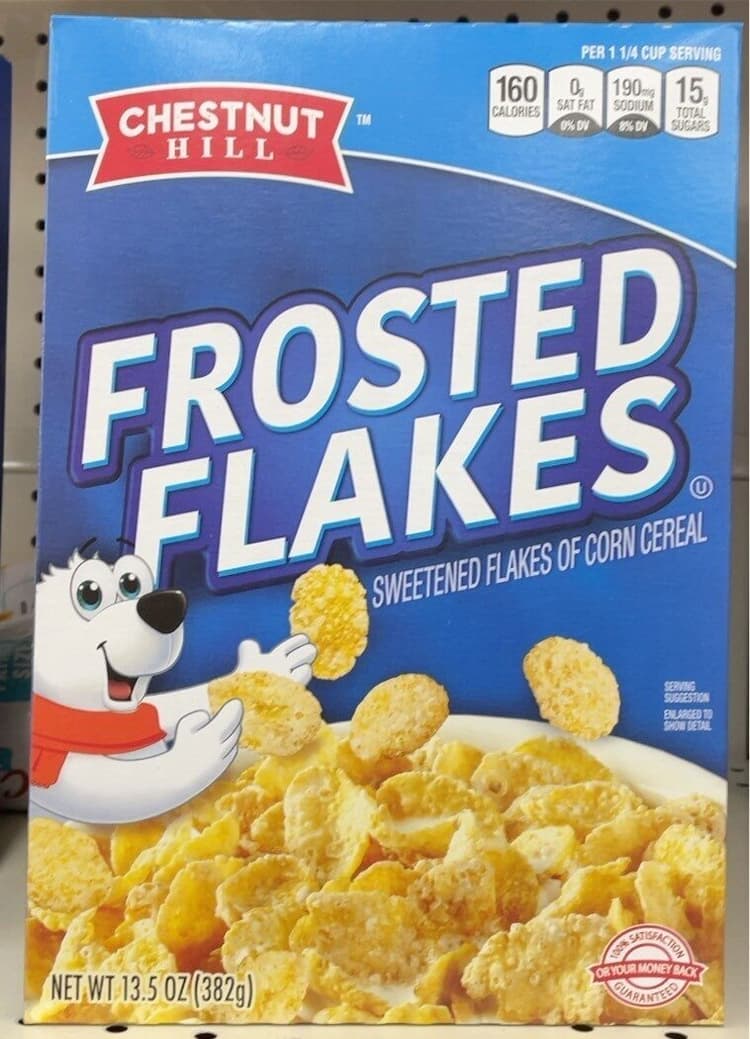 Chestnut Hill Frosted Flakes Cereal