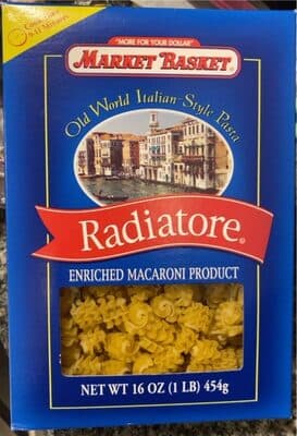 Market Basket Radiatore Enriched Macaroni Product