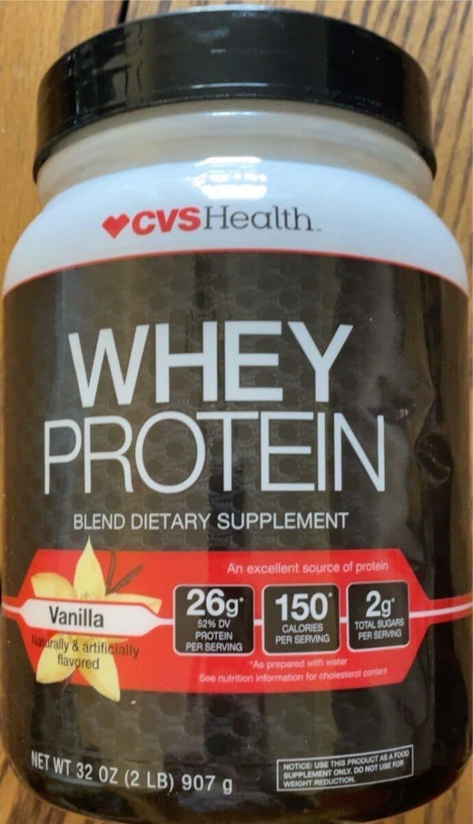 Cvs Health Whey Protein Blend Vanilla Flavor Dietary Supplement