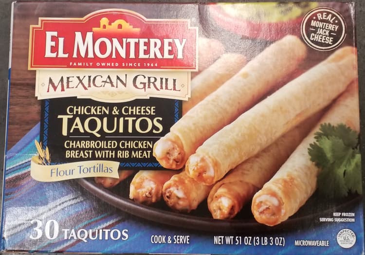El  Monterey Mexican Grill Chicken & Cheese Taquitos