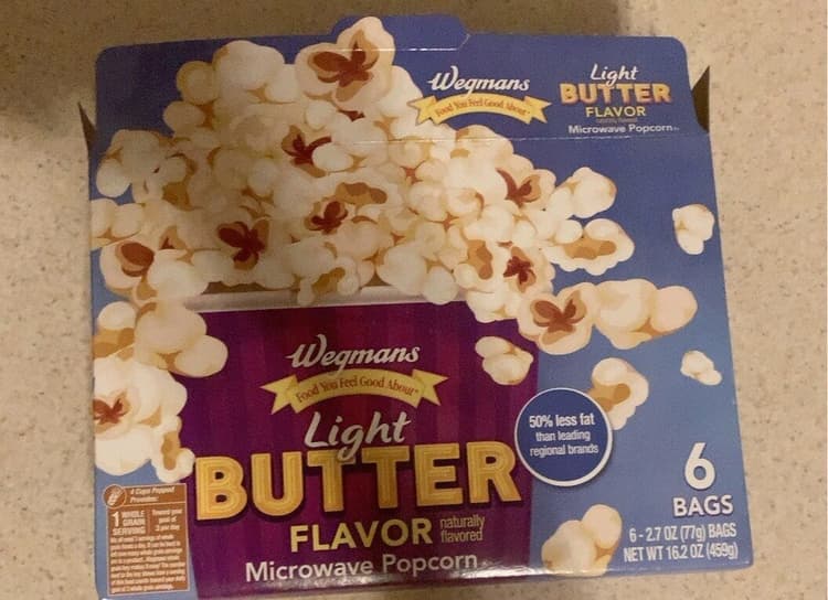 Wegmans Light Butter Flavor Microwave Popcorn