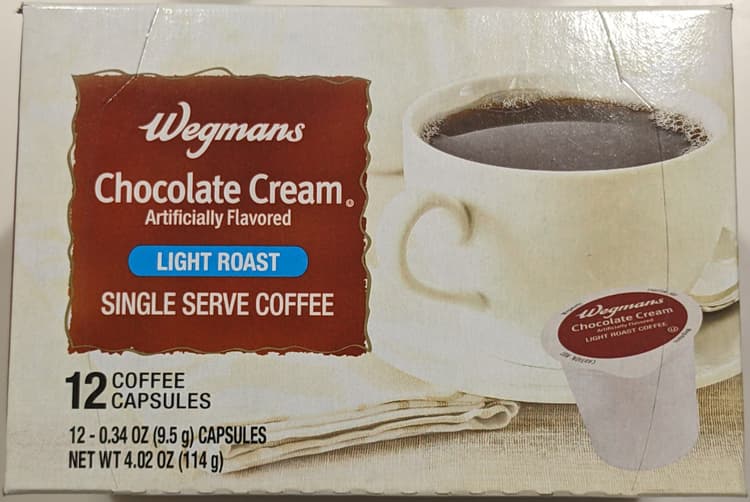 Wegmans Chocolate Cream Light Roast Single Serve Coffee