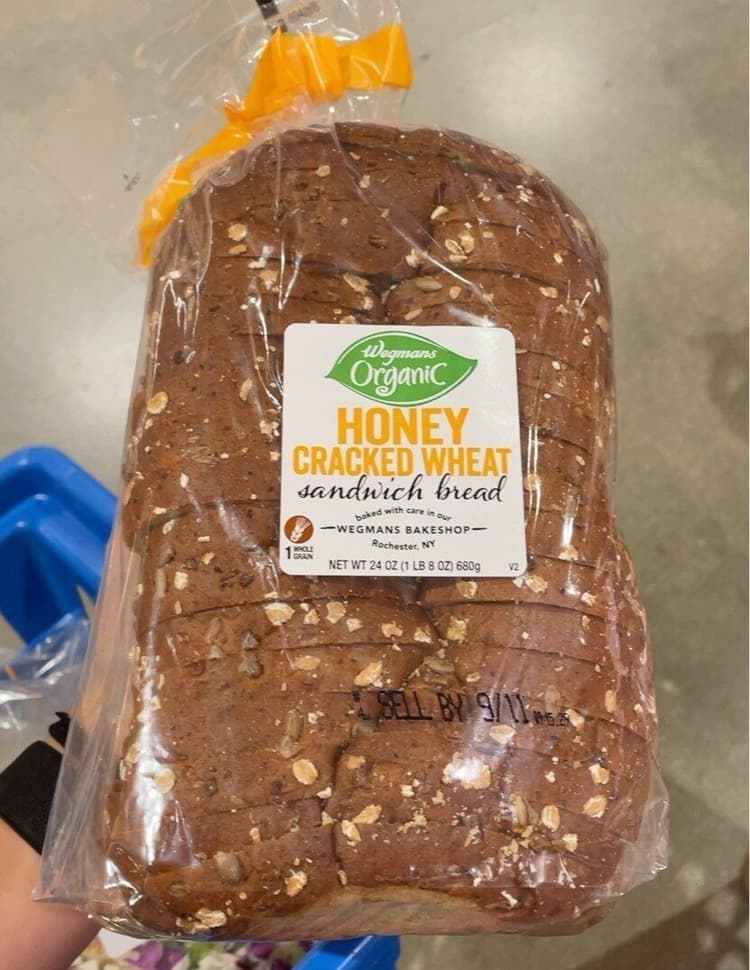 Wegmans Organic Honey Cracked Wheat Sandwich Bread