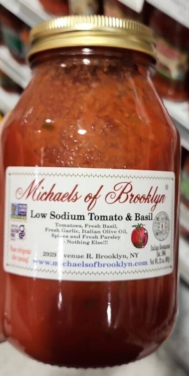 Michaels Of Brooklyn Low Sodium Tomato & Basil