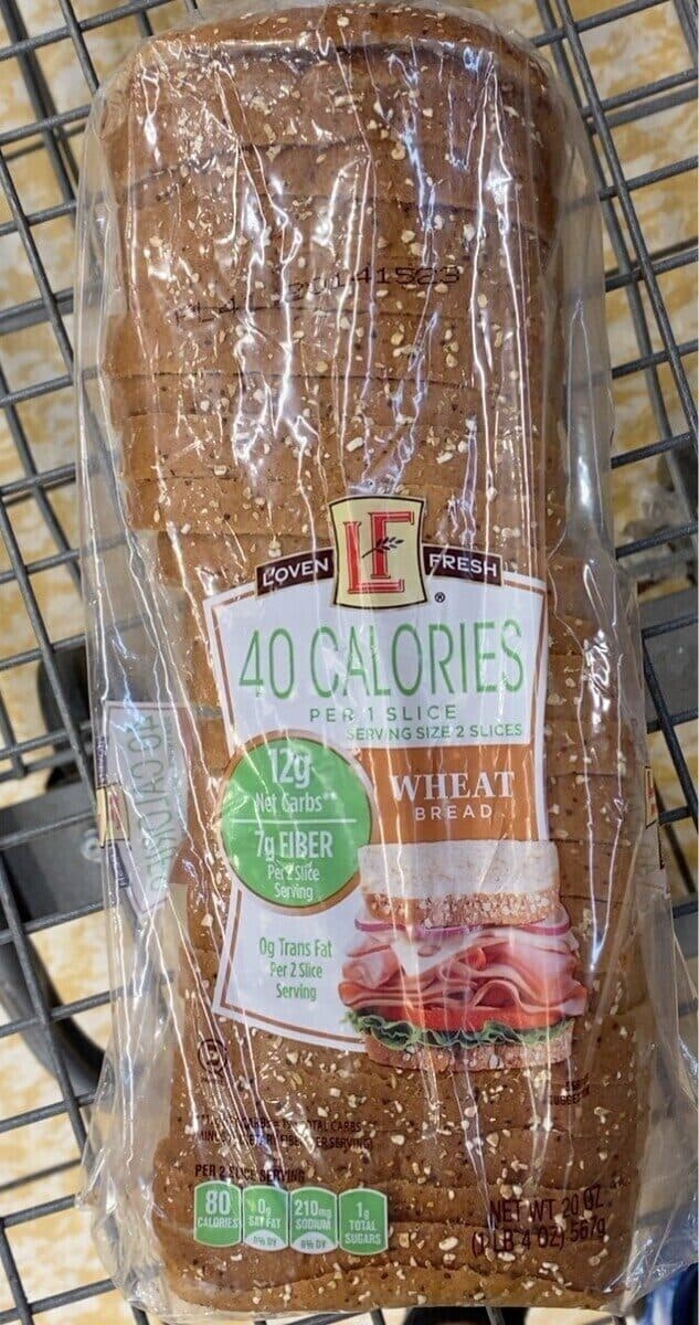 L'Oven Fresh 40 Calories Per 1 Slice Wheat Bread