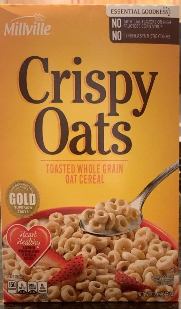 Millville Crispy Oats Toasted Whole Grain Oat Cereal
