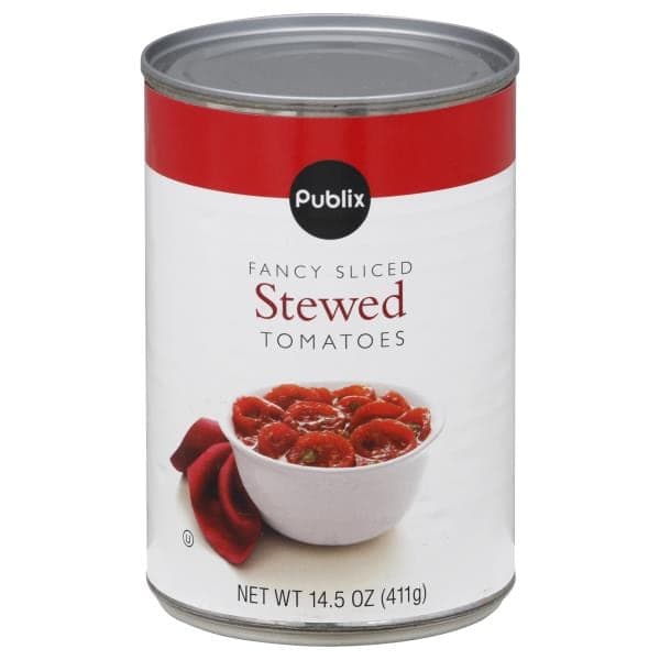 Publix Tomatoes, Stewed, Fancy Sliced