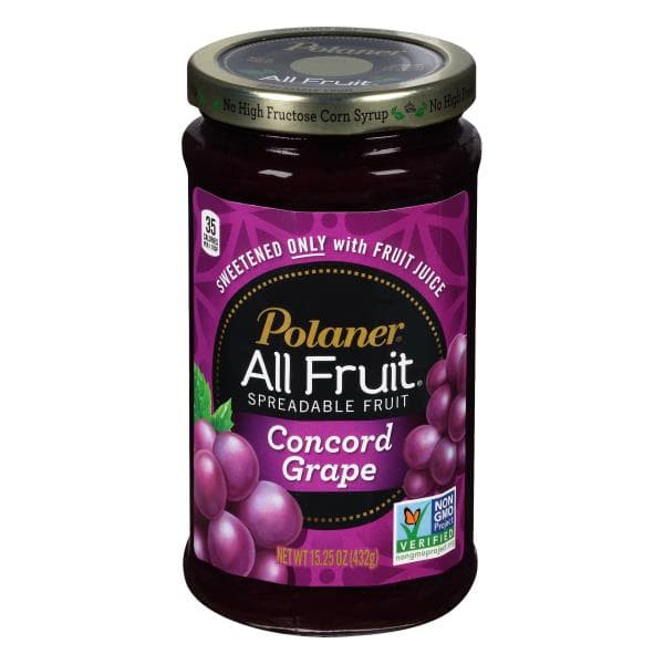 Polaner All Fruit Spreadable Fruit, Concord Grape