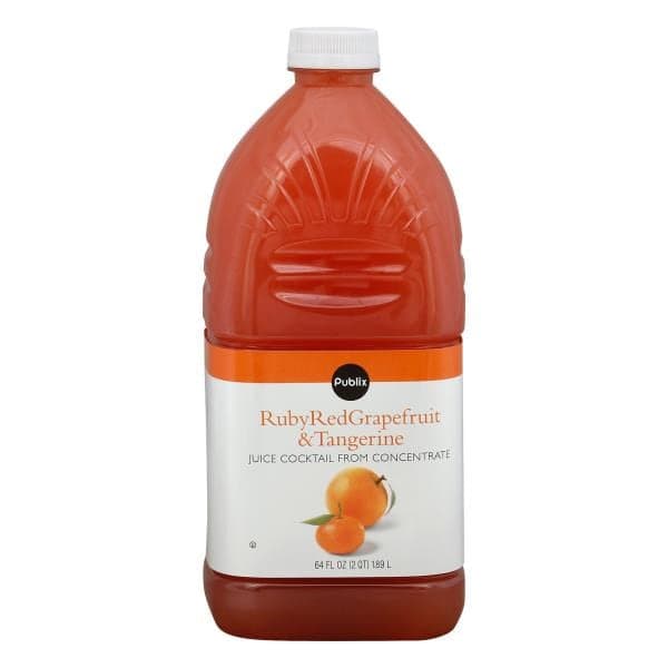 Publix Juice Cocktail, Ruby Red Grape Fruit & Tangerine