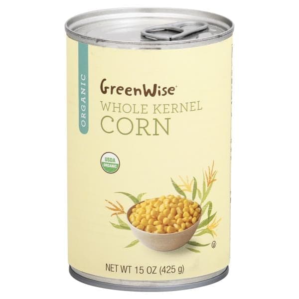 Greenwise Corn, Organic, Whole Kernel