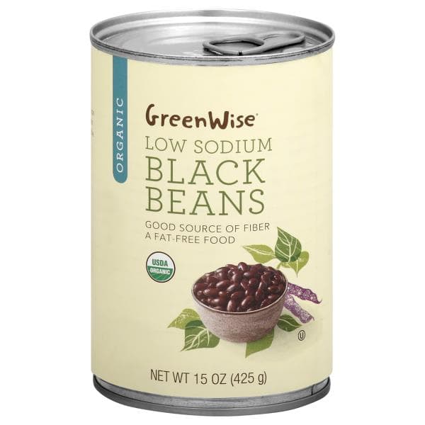 Greenwise Black Beans, Low Sodium, Organic