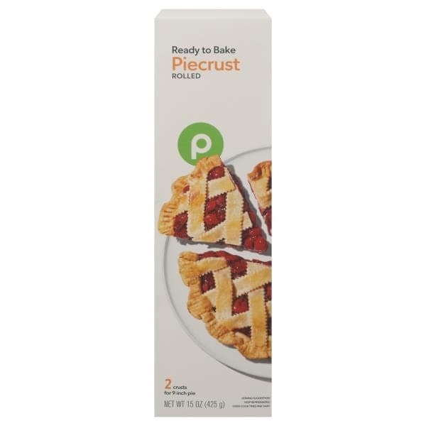 Publix Pie Crust, Rolled, Ready To Bake