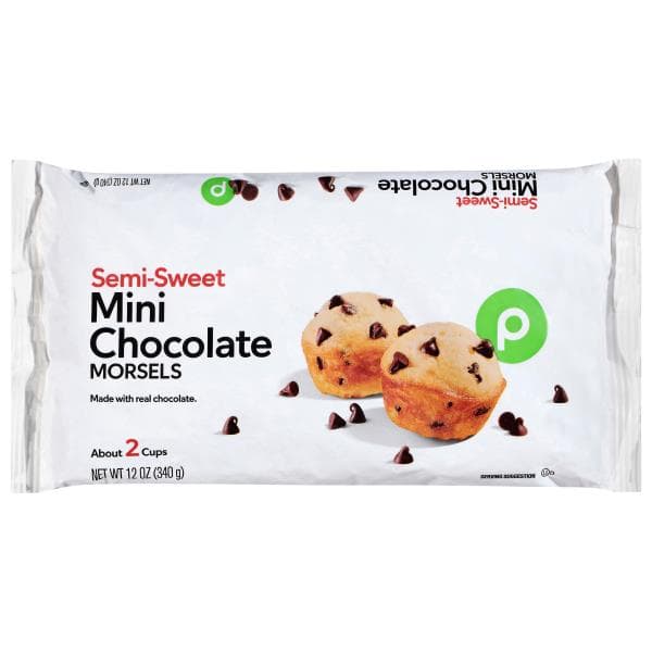 Publix Chocolate Morsels, Semi-Sweet, Mini