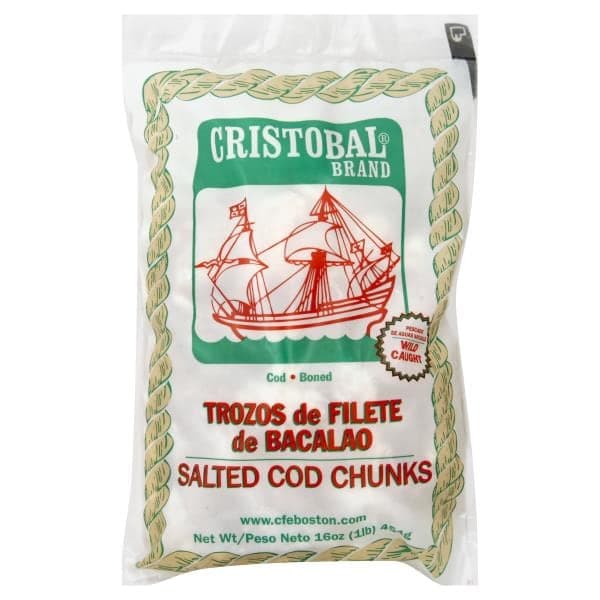 Cristobal Brand Salted Cod Chunks