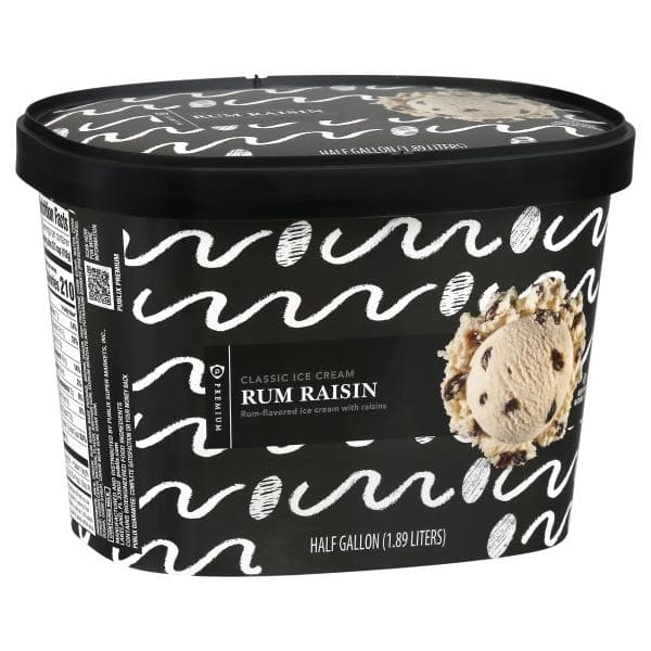 Publix Premium Ice Cream, Classic, Rum Raisin