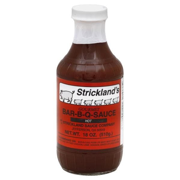 Stricklands Bar-B-Q-Sauce, Gourmet, Hot
