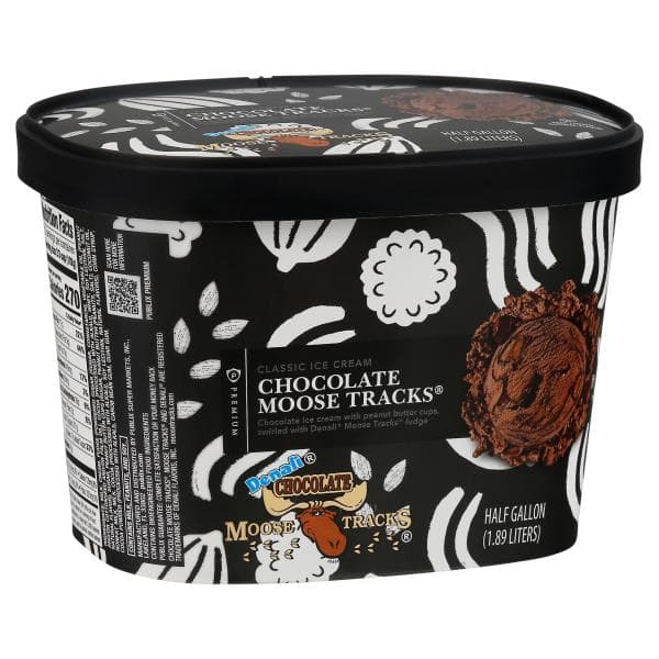 Publix Premium Ice Cream, Classic, Chocolate Moose Tracks