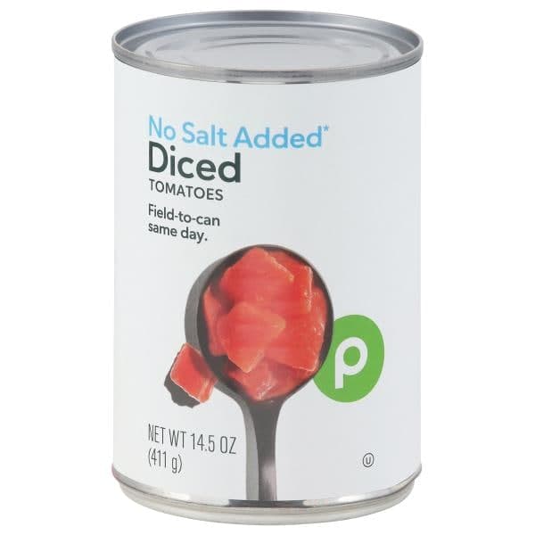 Publix Diced Tomatoes, No Salt Added