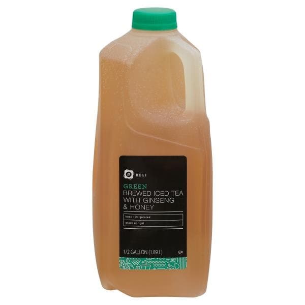 Publix Deli Green Tea, With Ginseng & Honey Half Gallon