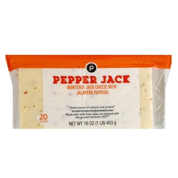 Publix Monterey Jack Cheese W/Jalapeno Peppers, Cheese
