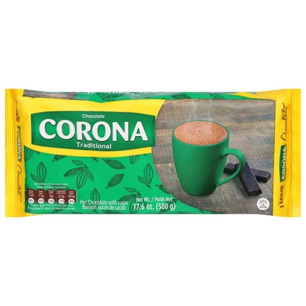 Corona Hot Chocolate, With Sugar, Traditional