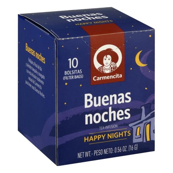 Carmencita Tea Infusion, Happy Nights, Filter Bags