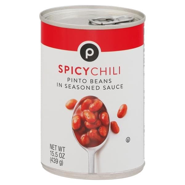 Publix Pinto Beans In Seasoned Sauce, Spicy Chili