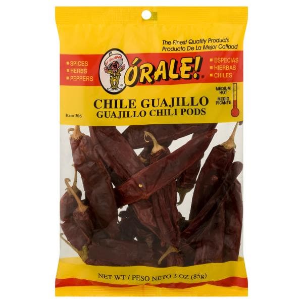 Orale Guajillo Chili Pods, Medium Hot
