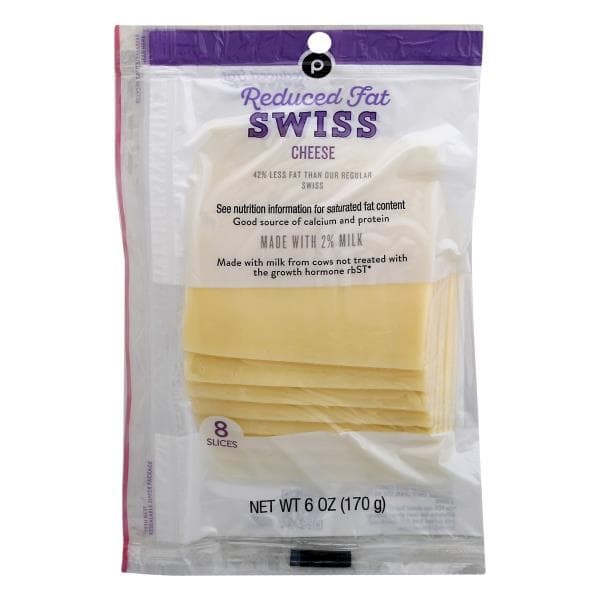 Publix Reduced Fat 2% Milk Swiss, Cheese