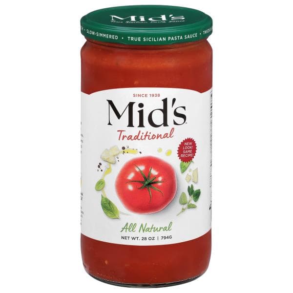 Mid'S Pasta Sauce Traditional Meatless