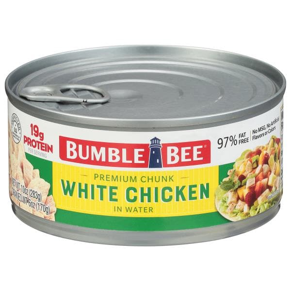 Bumble Bee White Chicken, Premium, Chunk In Water