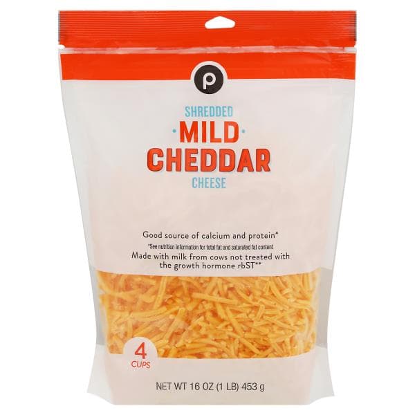 Publix Mild Cheddar, Shredded Cheese
