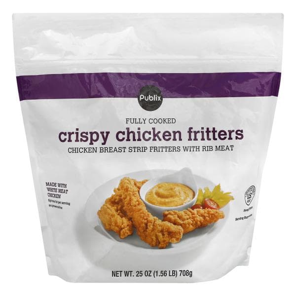 Publix Crispy Chicken Fritters, Breaded, Fully Cooked