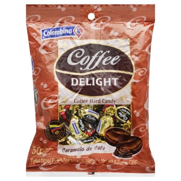 Colombina Coffee Delight Hard Candy, Coffee, Caramelo De Cafe