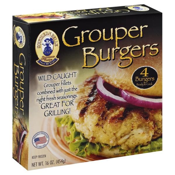 Southern Belle Grouper Burgers