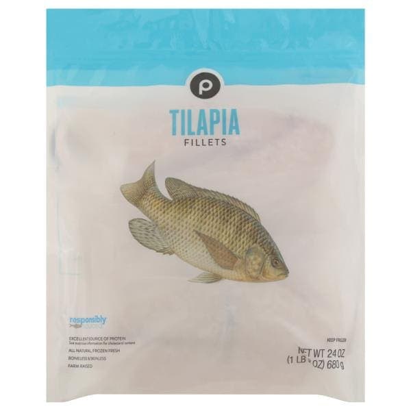 Publix Tilapia Fillets, Responsibly Sourced, Farmed