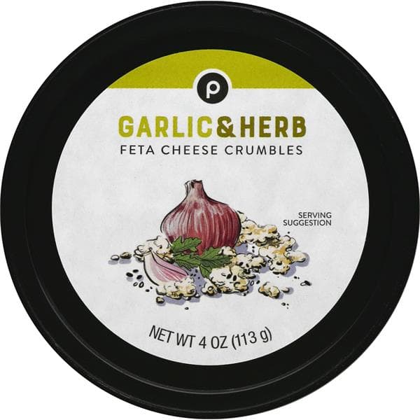 Publix Garlic & Herb Feta, Crumbled Cheese