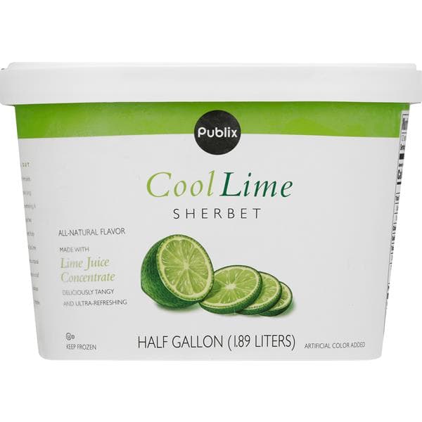 Publix Sherbet, Cool Lime