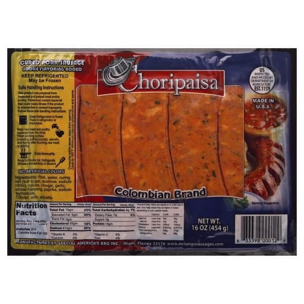Choripaisa Cured Pork Sausage