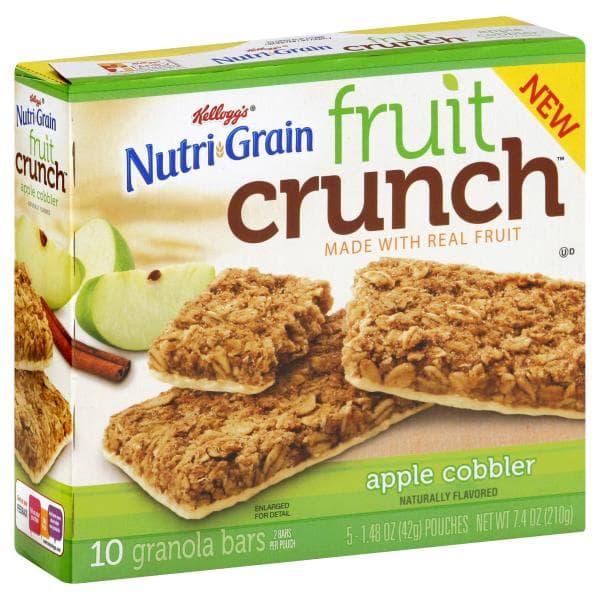 Nutri Grain Granola Bars, Fruit Crunch, Apple Cobbler