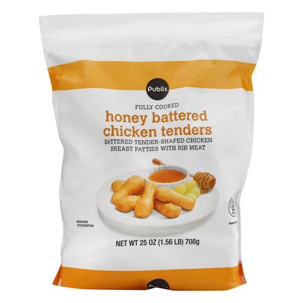 Publix Honey Chicken Tender, Breaded, Fully Cooked