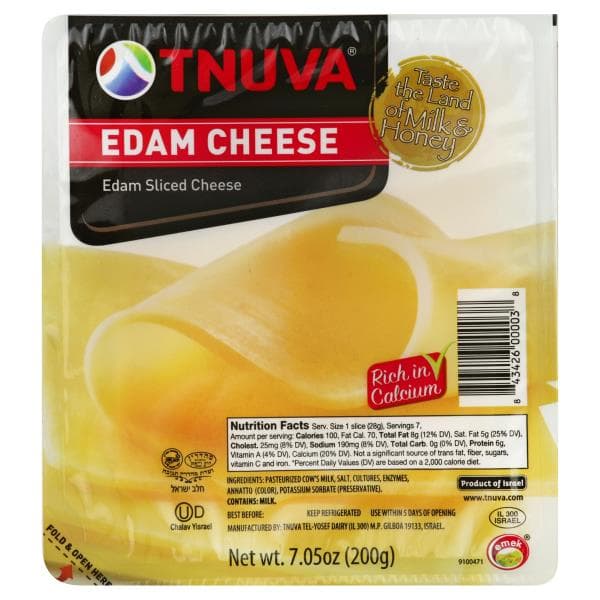 Tnuva Cheese, Sliced, Edam