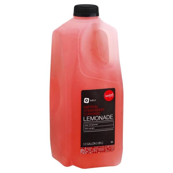 Publix Deli Strawberry Lemonade, Half Gallon