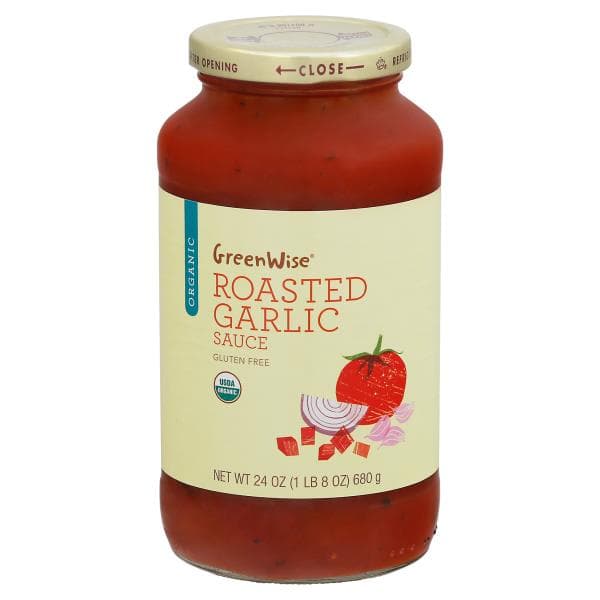 Greenwise Sauce, Organic, Roasted Garlic