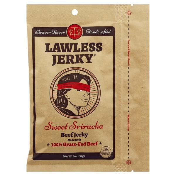 Lawless Jerky Beef Jerky, Sweet Sriracha