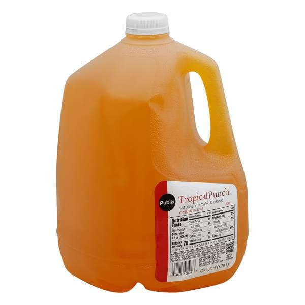 Publix Flavored Drink, Natural, Tropical Punch